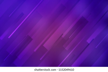 Light Purple vector cover with stright stripes. Decorative shining illustration with lines on abstract template. Smart design for your business advert.