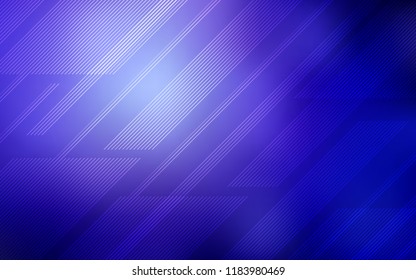 Light Purple vector cover with stright stripes. Glitter abstract illustration with colored sticks. Pattern for your busines websites.