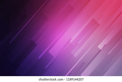 Light Purple vector cover with stright stripes. Lines on blurred abstract background with gradient. Smart design for your business advert.