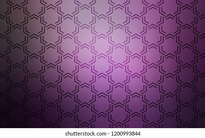 Light Purple vector cover with stright stripes. Decorative shining illustration with lines on abstract template. Smart design for your business advert.