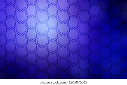 Light Purple vector cover with stright stripes. Glitter abstract illustration with colored sticks. Pattern for your busines websites.