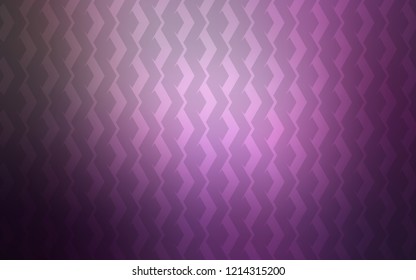 Light Purple vector cover with stright stripes. Modern geometrical abstract illustration with Lines. Pattern for ad, booklets, leaflets.