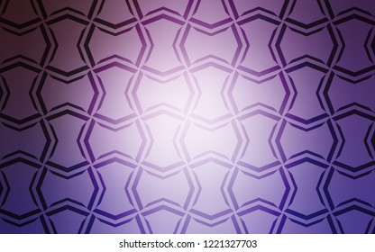 Light Purple vector cover with stright stripes. Shining colored illustration with sharp stripes. Template for your beautiful backgrounds.