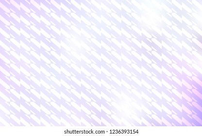 Light Purple vector cover with stright stripes. Shining colored illustration with sharp stripes. Pattern for your busines websites.