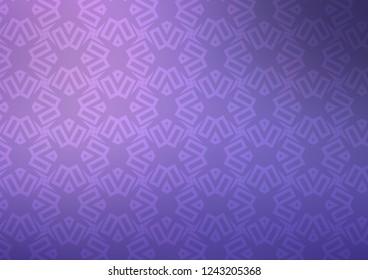 Light Purple vector cover in triangles, cubes. Illustration with set of colorful triangles, squares. Smart design for your business advert.