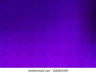 Light Purple vector cover in triangles, cubes. Illustration with set of colorful triangles, squares. Template for wallpapers.