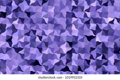 Light Purple vector crooked abstract template. Creative illustration in halftone arched style with gradient. A completely new design for your business.