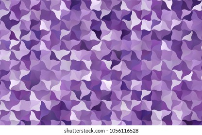 Light Purple vector crooked abstract template. Glitter abstract illustration with wry lines. The pattern of blurred lines for your business design.
