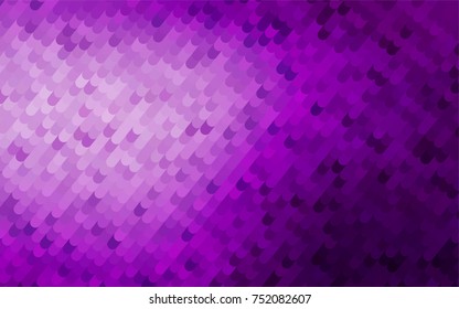 Light Purple vector curved template. Creative geometric illustration in Origami style with gradient. The pattern of curved lines for your business design.