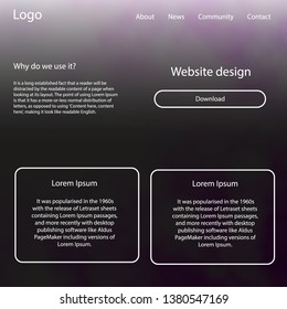 Light Purple vector design ui kit with universe stars. Decorative ui kit design in abstract style with colorful sky. This template you can use for landing pages.
