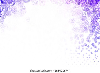 Light Purple vector doodle background with leaves. Colorful abstract illustration with leaves in doodle style. Brand new style for your business design.