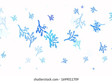 Light Purple vector doodle background with sakura. Sketchy doodles on white background. Textured pattern for websites, banners.