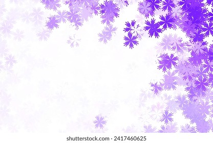 Light Purple vector doodle background with flowers. Sketchy doodle flowers on white background. Pattern for heads of websites, designs.