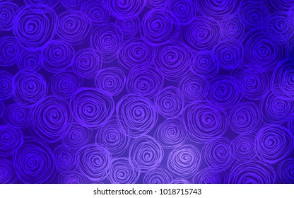 Light Purple vector doodle blurred background. An elegant bright illustration with roses in Natural style. The doodle design can be used for your web site.