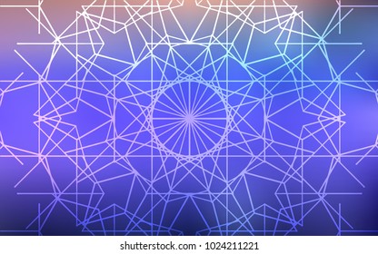 Light Purple vector doodle blurred pattern. Doodle illustration made by child in Origami style with gradient. The completely new template can be used for your brand book.