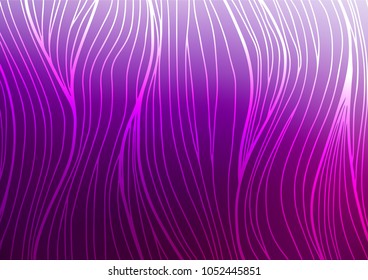 Light Purple vector doodle blurred template. An elegant bright illustration with lines in Natural style. A new texture for your design.