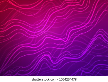 Light Purple vector doodle blurred template. An elegant bright illustration with lines in Natural style. Hand painted design for web, leaflet, textile.