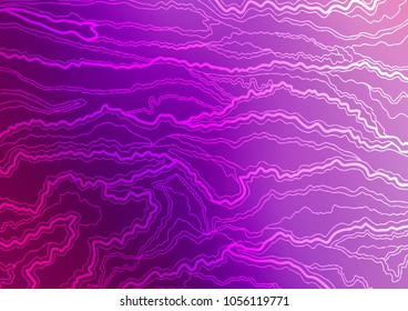 Light Purple vector doodle blurred template. A vague abstract illustration with doodles in Indian style. Brand-new style for your business design.