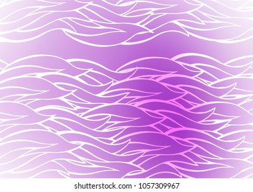 Light Purple vector doodle blurred template. Ethnic elegant natural pattern with gradient. A new texture for your design.