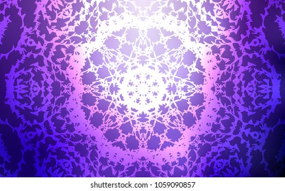 Light Purple vector doodle blurred texture. Blurred decorative design in Indian style with lines drown by child. The pattern can be used for coloring books and pages for kids.