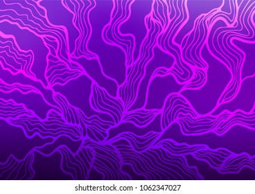 Light Purple vector doodle blurred background. An elegant bright illustration with lines in Natural style. Hand painted design for web, leaflet, textile.