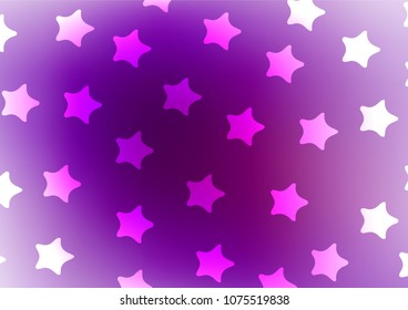 Light Purple vector doodle blurred template. Blurred decorative design in Indian style with Zen tangles. The pattern can be used for coloring books and pages for kids.