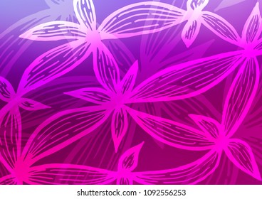 Light Purple vector doodle blurred pattern. Glitter abstract illustration with doodles and Zen tangles. A completely new design for your business.