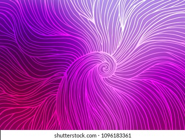 Light Purple vector doodle blurred pattern. Ethnic elegant natural pattern with gradient. The template can be used as a background for cell phones.