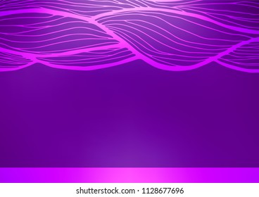 Light Purple vector doodle blurred texture. Shining colored illustration with doodles in Zen tangle style. The best blurred design for your business.