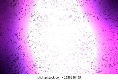 Light Purple vector doodle blurred pattern. A vague abstract illustration with roses in doodles style. A new texture for your design.