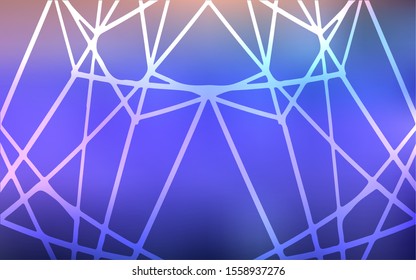 Light Purple vector doodle blurred pattern. Doodle illustration made by child in Origami style with gradient. The completely new template can be used for your brand book.