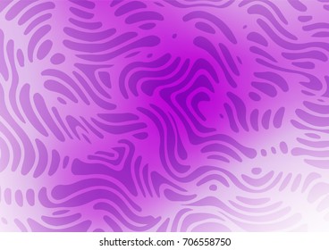 Light Purple vector doodle blurred template. Colorful abstract illustration with zentangles in Asian style. A completely new design for your business.