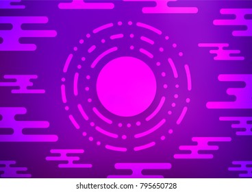 Light Purple vector doodle blurred pattern. A vague abstract illustration with doodles in Indian style. The textured pattern can be used for website.