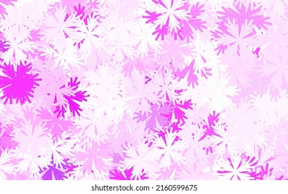 Light Purple vector doodle layout with flowers. Colorful illustration in doodle style with flowers. New template for your brand book.