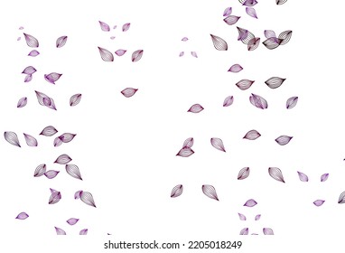 Light Purple vector doodle layout. Doodle illustration of leaves in Origami style with gradient. Completely new design for your business.