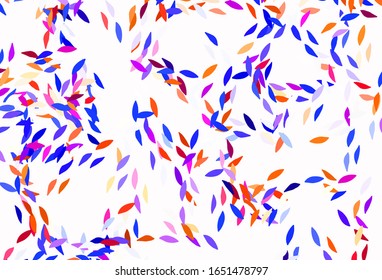 Light Purple vector elegant wallpaper with leaves. Blurred decorative design in Indian style with leaves. Template for backgrounds of cell phones.