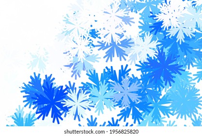 Light Purple vector elegant wallpaper with flowers. Flowers with gradient on white background. Colorful pattern for kid's books.