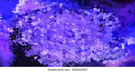 Light purple vector geometric polygonal wallpaper. Colorful abstract illustration with gradient triangles. Multipurpose app design.