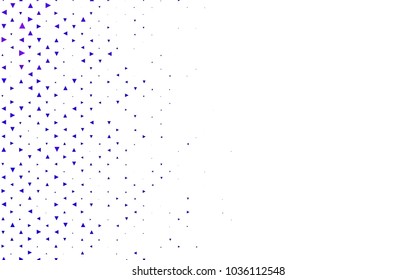 Light Purple vector geometric simple minimalistic background, which consist of triangles on white background. Triangular pattern with gradient for your business design. 