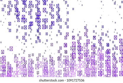 Light Purple vector geometric simple minimalistic background, which consist of triangles on white background. Triangular pattern with gradient for your business design. 