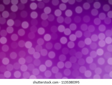 Light Purple vector glossy abstract background. A completely new color illustration in a bokeh style. The template can be used for your brand book.