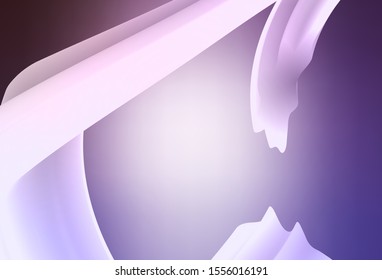 Light Purple vector glossy abstract backdrop. Glitter abstract illustration with gradient design. New way of your design.
