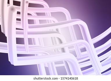 Light Purple vector glossy abstract layout. Colorful abstract illustration with gradient. Completely new design for your business.