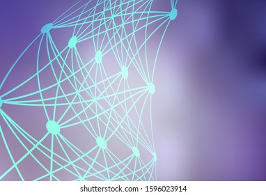 Light Purple vector glossy abstract background. Creative illustration in halftone style with gradient. Elegant background for a brand book.