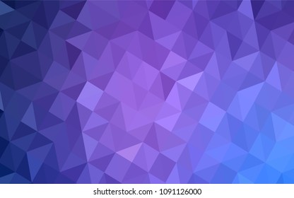Light Purple vector gradient triangles template. A completely new color illustration in a polygonal style. A new texture for your web site.
