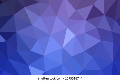 Light Purple vector gradient triangles texture. Elegant bright polygonal illustration with gradient. Completely new template for your banner.