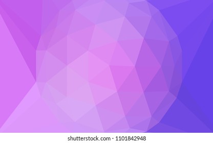 Light Purple vector gradient triangles texture with a gem in a centre. Polygonal abstract illustration with gradient. A new texture for your web site.