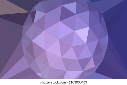 Light Purple vector gradient triangles template with a gem in a centre. A sample with polygonal shapes. New template for your brand book.
