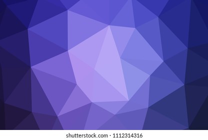 Light Purple vector gradient triangles pattern. Modern abstract illustration with triangles. Best triangular design for your business.