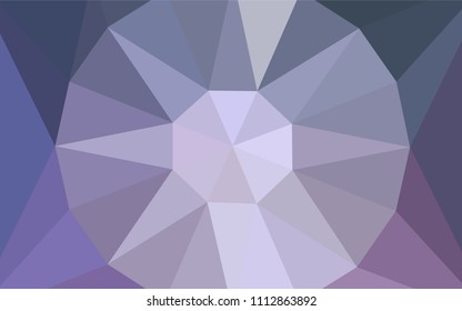 Light Purple vector gradient triangles template with a gem in a centre. Illustration in Origami style with gradient.  Template for cell phone's backgrounds.